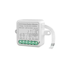   RSH® SB03 ZigBee – 3-Wege-SMART-Schalter – Anwendungssteuerung, Timing, Sprachanweisungen. Amazon Echo, Google Home und IFTTT-Integration