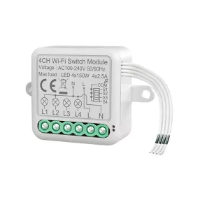   RSH® SB04 WiFi – 3-kanal SMART Schalter – Anwendungssteuerung, Timing, Sprachanweisungen. Amazon Echo, Google Home und IFTTT-Integration