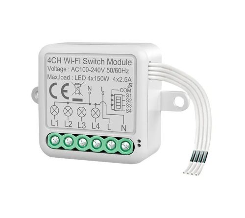 RSH® SB04 WiFi – 3-kanal SMART Schalter – Anwendungssteuerung, Timing, Sprachanweisungen. Amazon Echo, Google Home und IFTTT-Integration
