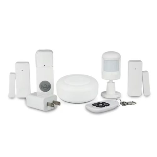 RSH® SK04 Smart Home Sicherheitsalarm-Set mit APP-Steuerung – WLAN, Batterie, 3 Sensoren, Klingel, Fernbedienung