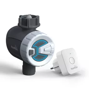   RainPoint® - Intelligentes Bewässerungssystem-Set zur Montage an einem Gartenhahn (Ventil + HUB) - mit Anwendung, über das Internet steuerbar (TTV102B+TWG009BW)