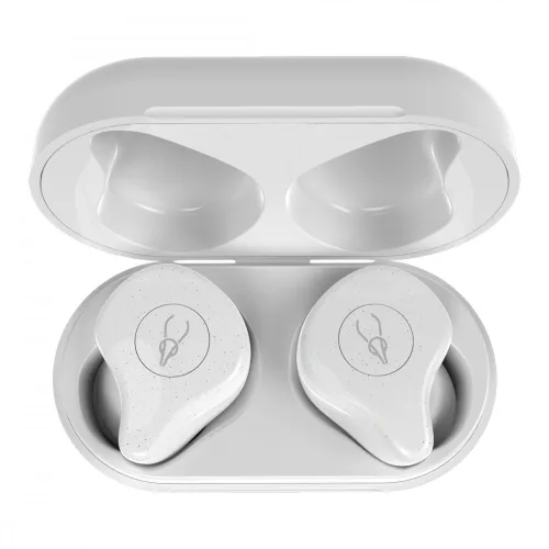 SABBAT X12PRO Moonlight White - Kabellose Bluetooth 5.0-Ohrhörer in Ladebox - HD-Klangerlebnis, 6 Stunden Betriebszeit