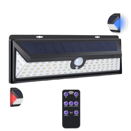 SYHLED FT020 – Solar-Außenleuchte mit 1200 Lumen Helligkeit – Bewegungsmelder, Fernbedienung, 5000K, Schutzart IP64 wasserdicht