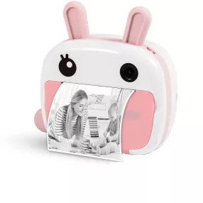   SearySky KX-06AP – Kinderkamera und Sofortdrucker in einem. 1080P-Auflösung, großes Display – Pink