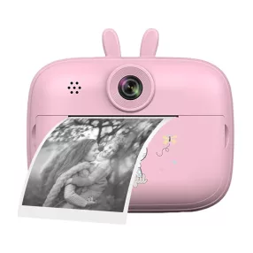   SearySky S1 – Kinderkamera und Sofortdrucker in einem. 1080P-Auflösung, großes Display – Pink