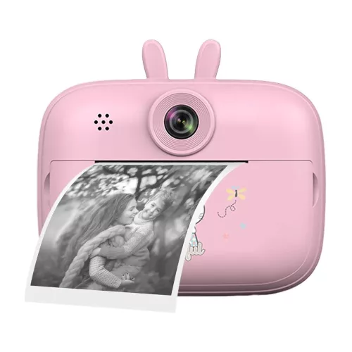 SearySky S1 – Kinderkamera und Sofortdrucker in einem. 1080P-Auflösung, großes Display – Pink