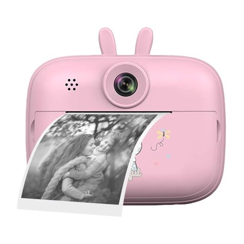 SearySky S1 – Kinderkamera und Sofortdrucker in einem. 1080P-Auflösung, großes Display – Pink