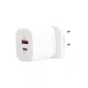 Veger W002 3in1 Wandladegerät - 1x kabellos (QI), 1x PD (20W) 1x USB-Ladegerät (18W) - Unterstützung der Protokolle PD3.0 / PPS / QC3.0