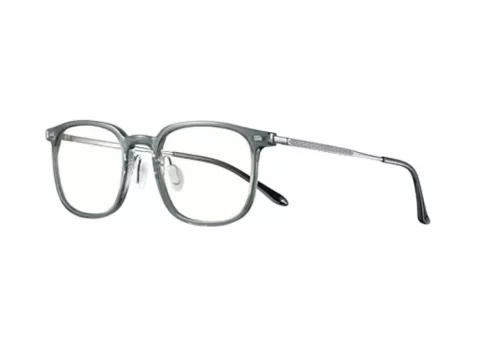 Xiaomi Mijia Anti-Blue-Monitorbrille, mit Titanrahmen – Blaulicht- und UV-Filterung, quadratische Form, angenehm zu tragen – grau