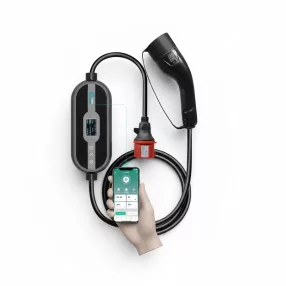   Zopoise ZA05 - 11 kW | WLAN | Tragbares + Wand-EV-Autoladegerät | 3-phasig | 3x16 A | Type 2 | 5 m Kabel | FI-Schalter | App-Steuerung
