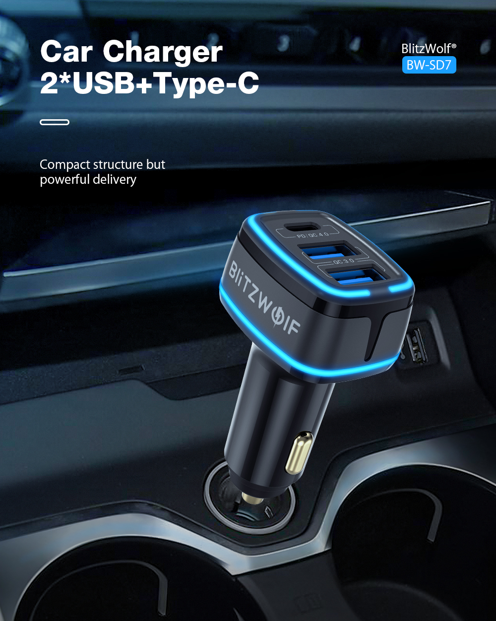 BlitzWolf BW-SD7 car charger