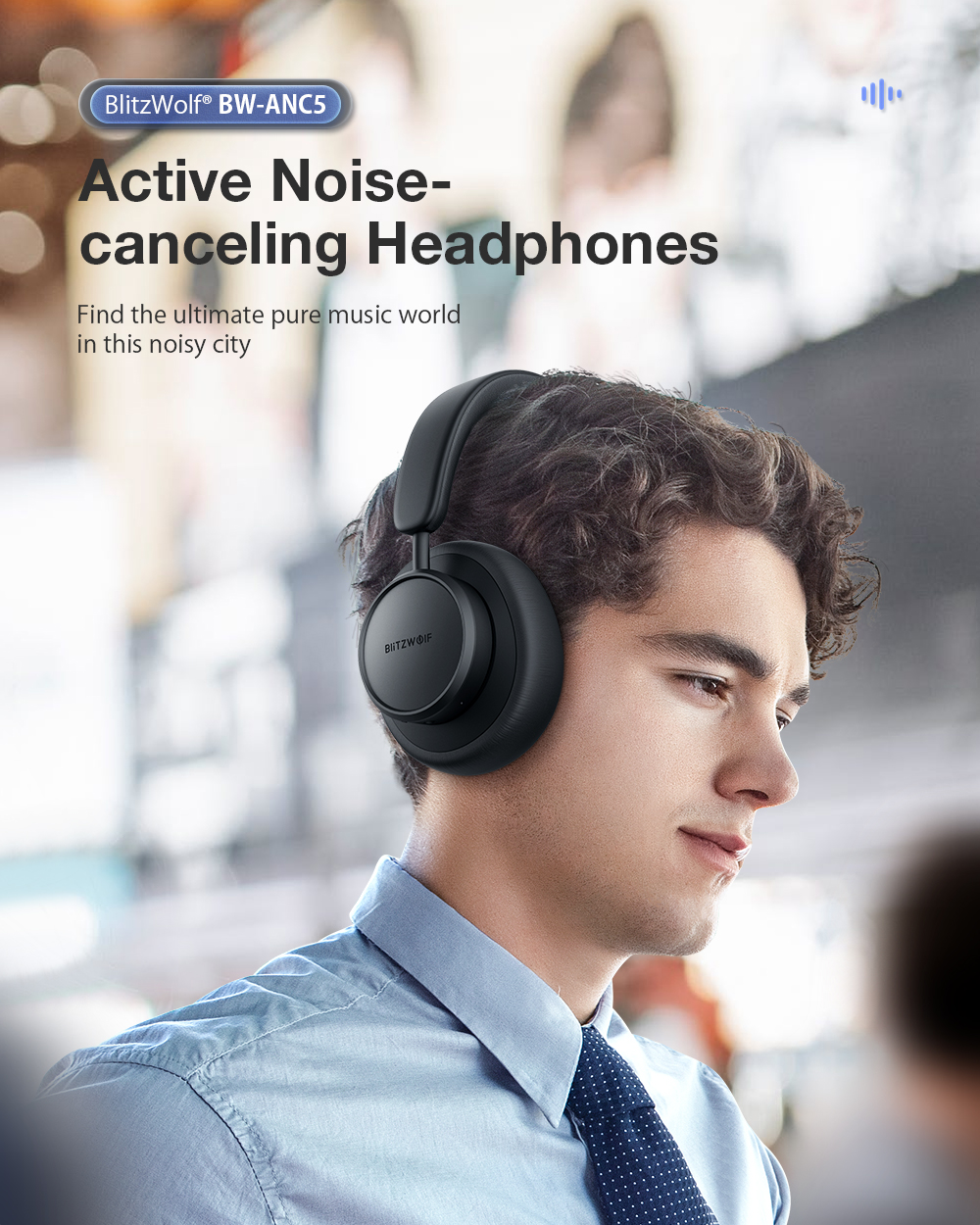 Blitzwolf BW-ANC5 Active Noise canceling headphone