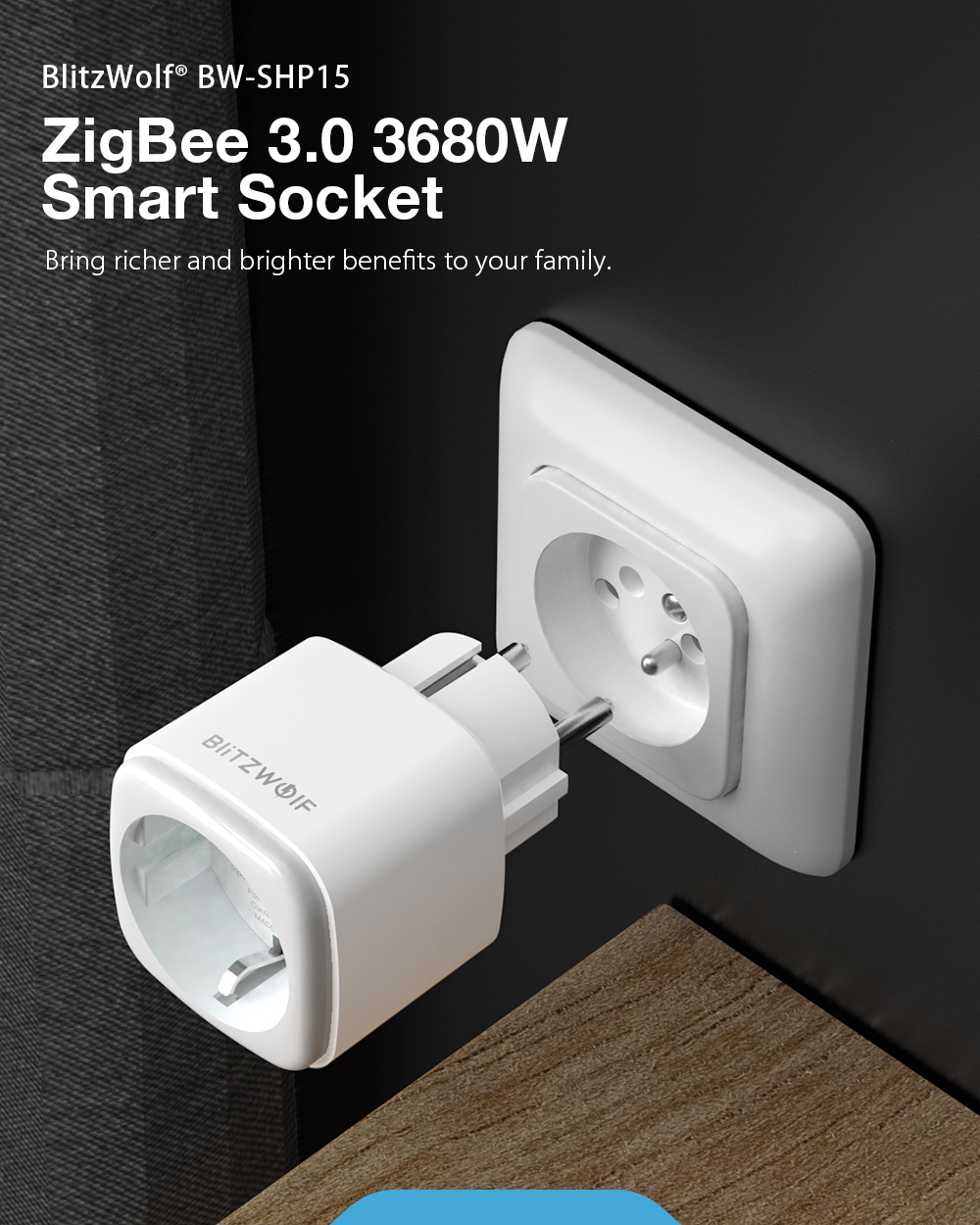 BlitzWolf BW-SHP15 ZigBee 3.0 Smart Socket